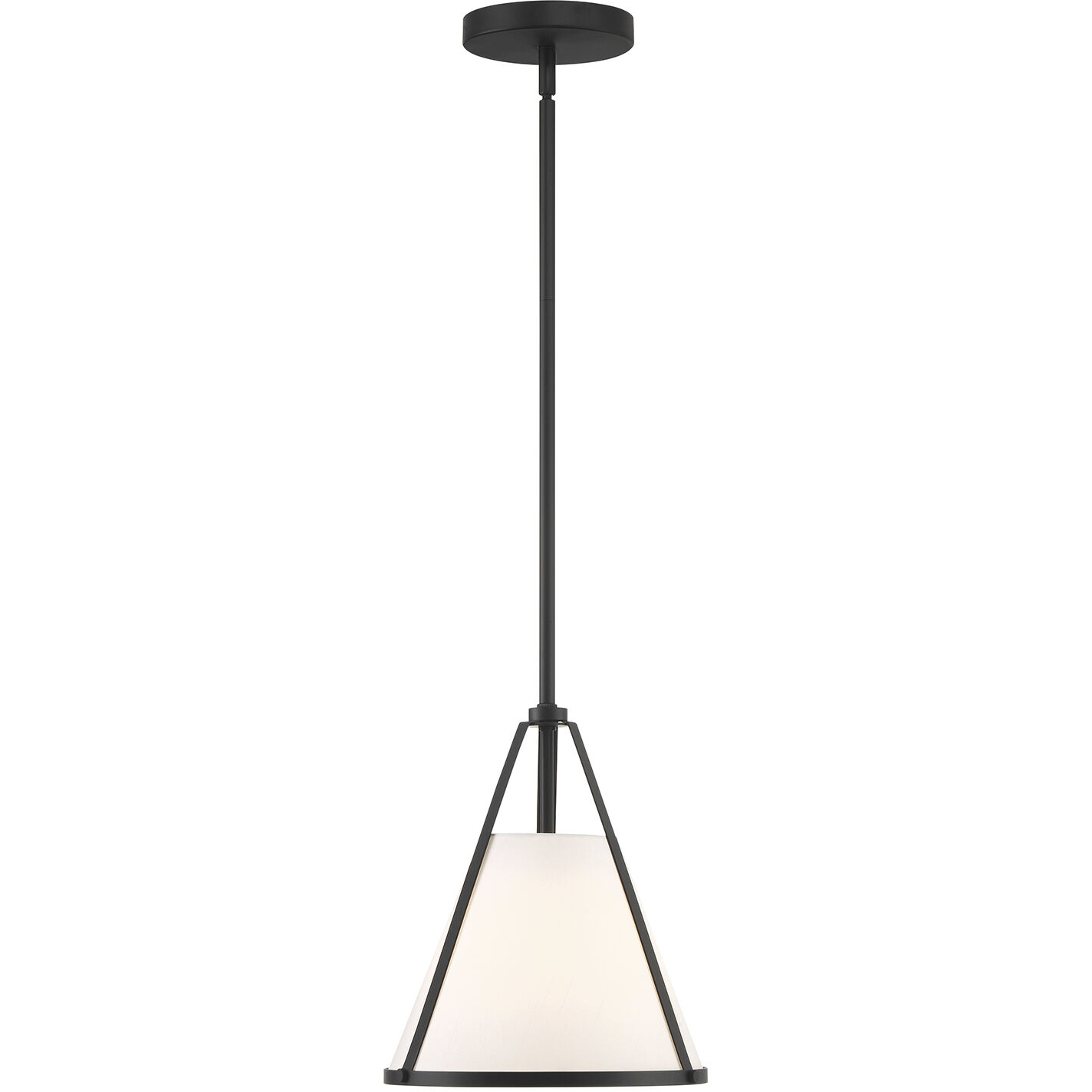 Fulton 1 Light 9.25 inch Black Mini Pendant Ceiling Light