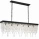 Winham 6 Light 49 inch Black Forged Linear Chandelier Ceiling Light