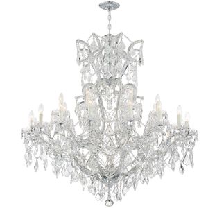 Maria Theresa 25 Light 46 inch Polished Chrome Chandelier Ceiling Light in Clear Swarovski Strass