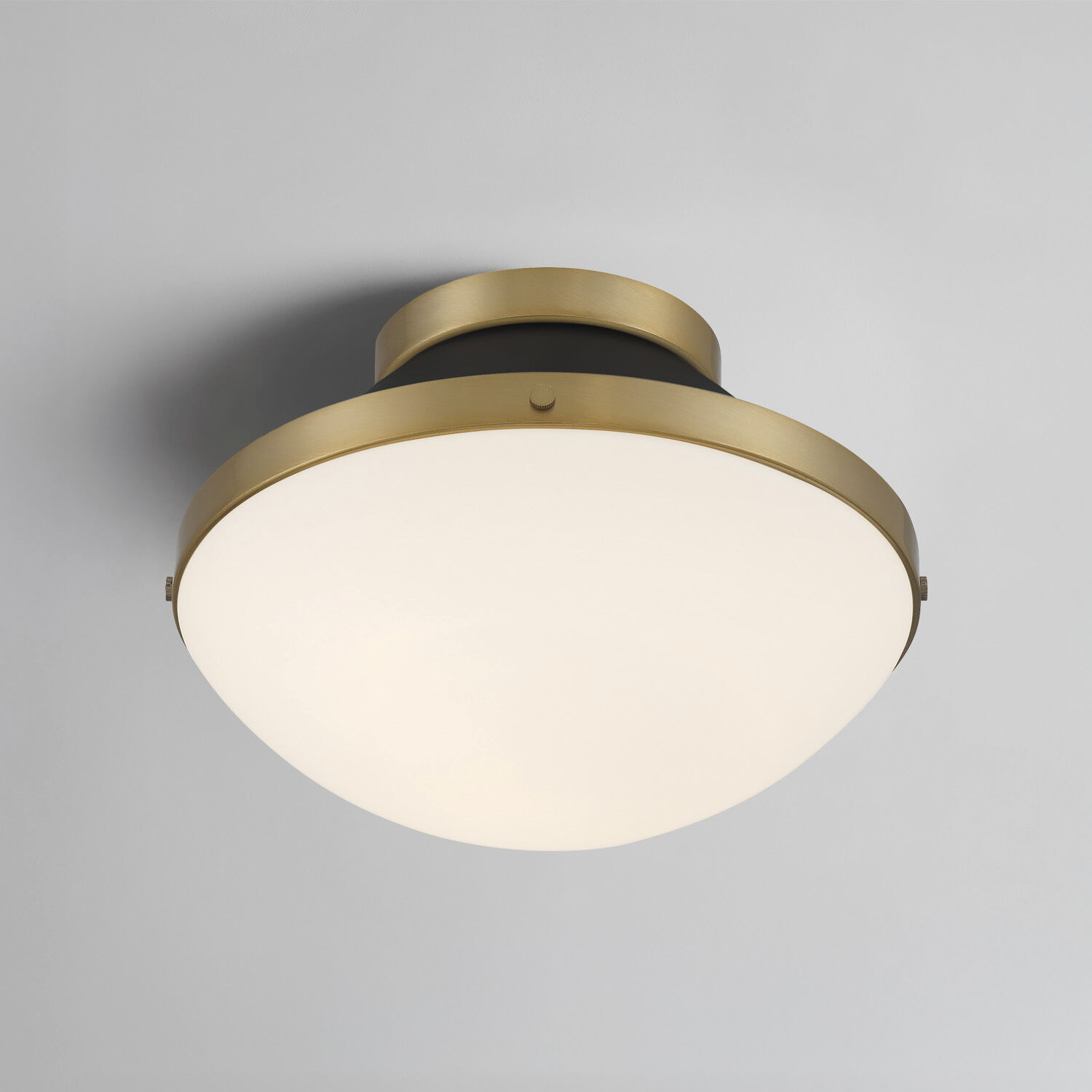 Xander 1 Light 12.25 inch Vibrant Gold Flush Ceiling Light in Vibrant Gold and Matte Black