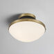Xander 1 Light 12.25 inch Vibrant Gold and Matte Black Flush Mount Ceiling Light