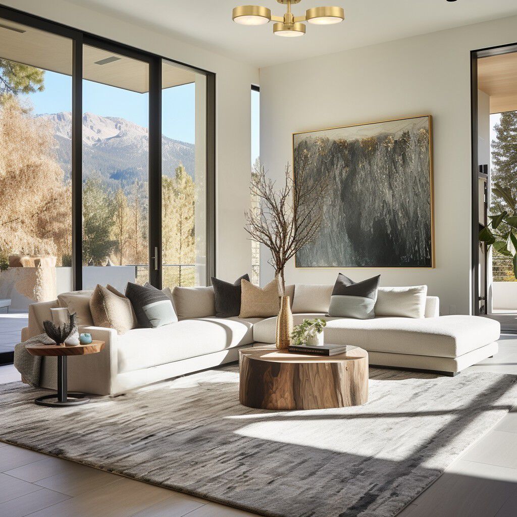 Orson 3 Light 22.5 inch Modern Gold Semi Flush Ceiling Light