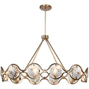 Quincy 10 Light 40 inch Distressed Twilight Chandelier Ceiling Light