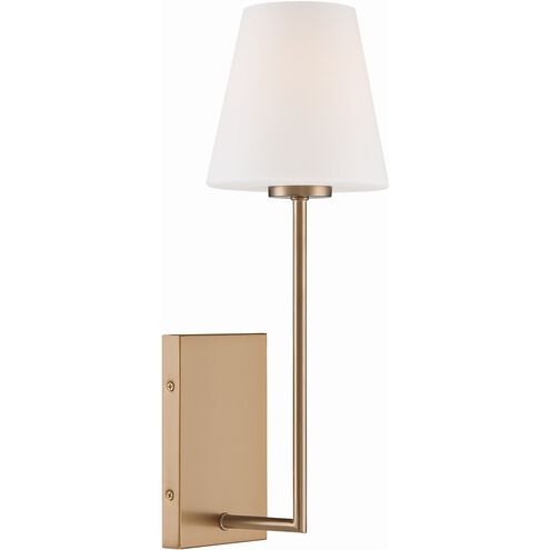Lena 1 Light 6 inch Vibrant Gold Sconce Wall Light