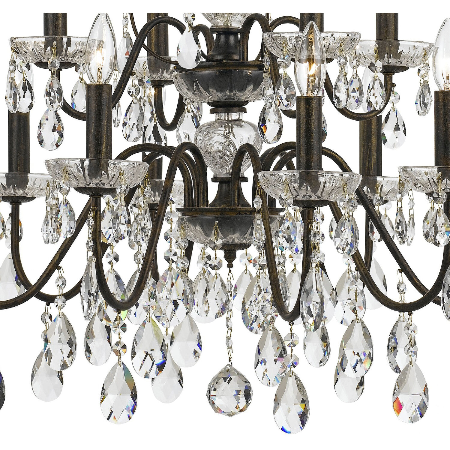 Butler 12 Light 29 inch English Bronze Chandelier Ceiling Light in Clear Spectra