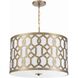 Jennings Pendant Ceiling Light in Aged Brass
