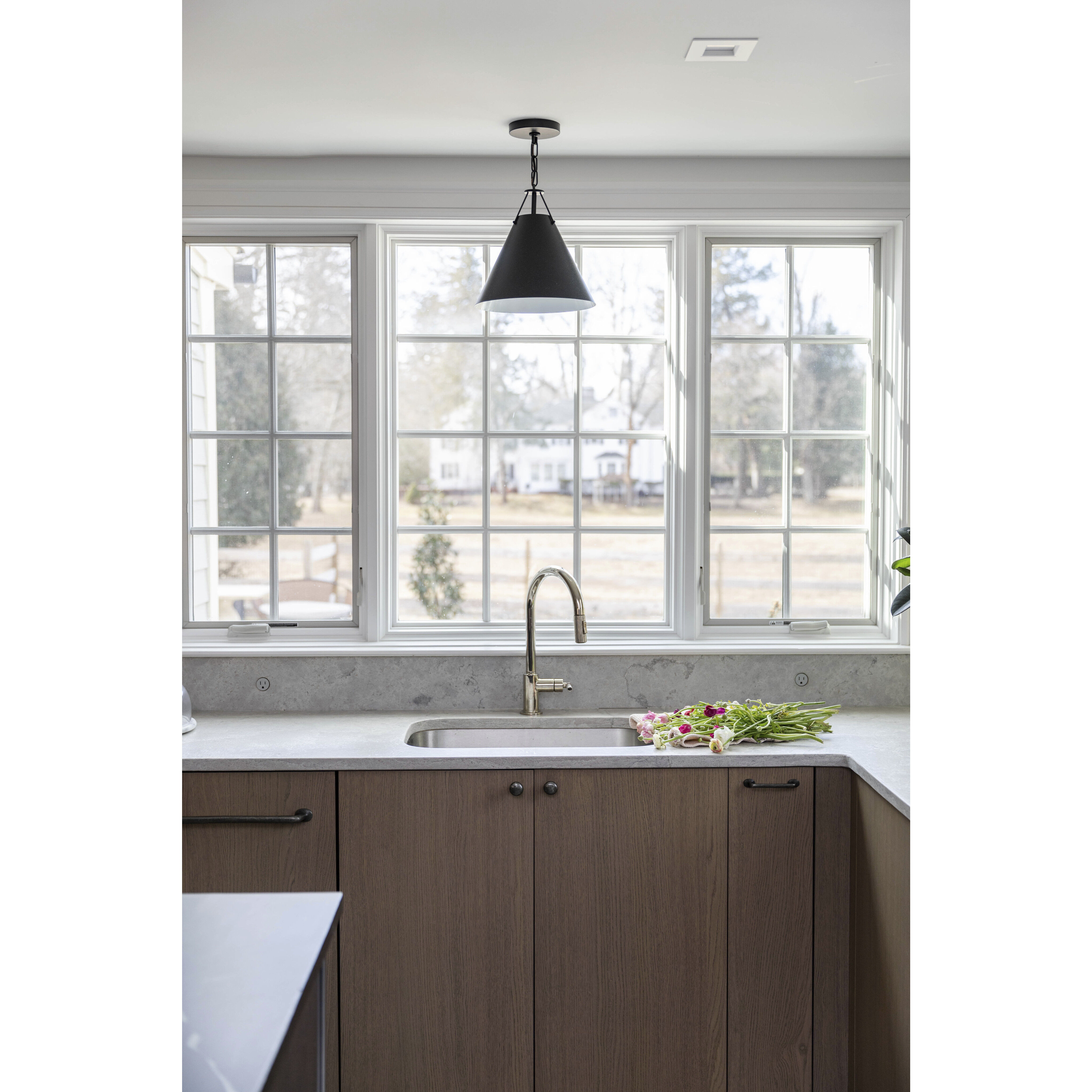 Xavier 1 Light 12 inch Matte Black Mini Pendant Ceiling Light