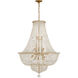 Roslyn 15 Light 28 inch Aged Brass Chandelier Ceiling Light