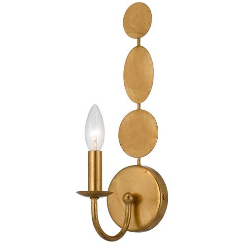 Layla 1 Light 4.25 inch Antique Gold Sconce Wall Light