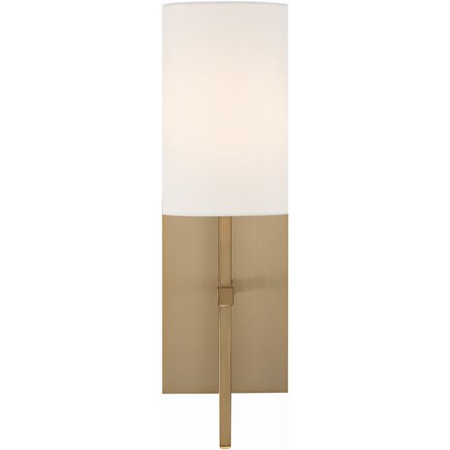 Veronica Sconce Wall Light in Aged Brass