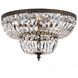 Westbury 6 Light 24 inch English Bronze Flush Ceiling Light in Clear Hand Cut