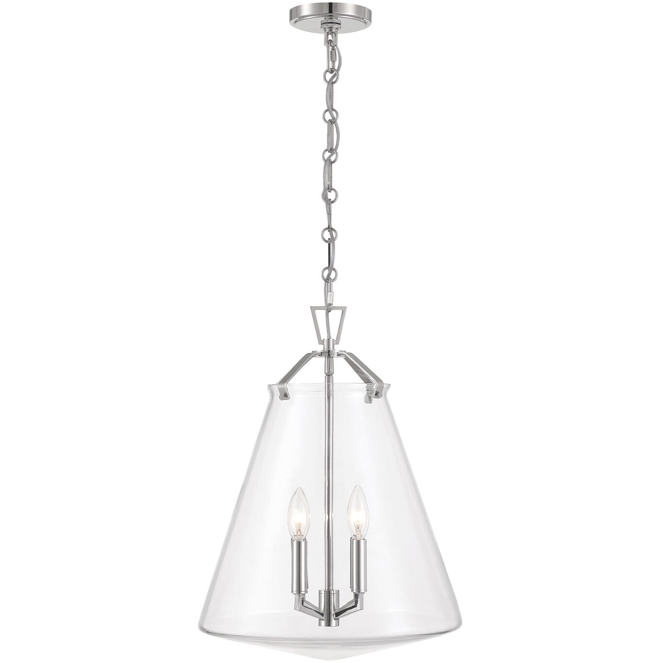 Voss Pendant Ceiling Light in Polished Nickel