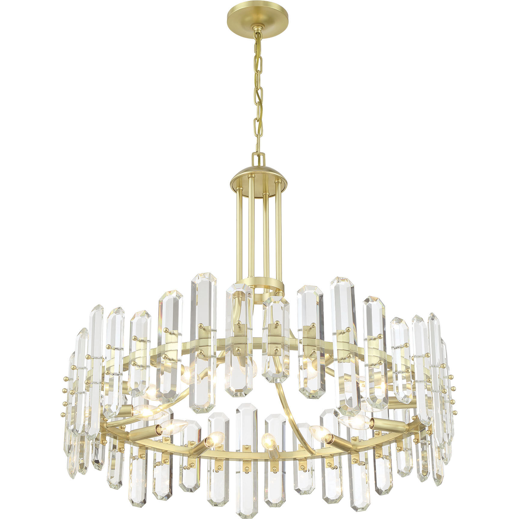 Bolton 12 Light 31 inch Aged Brass Chandelier Ceiling Light