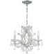Maria Theresa 4 Light 16.5 inch Polished Chrome Mini Chandelier Ceiling Light in Clear Italian