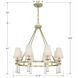 Baxter 8 Light 31.5 inch Aged Brass Chandelier Ceiling Light