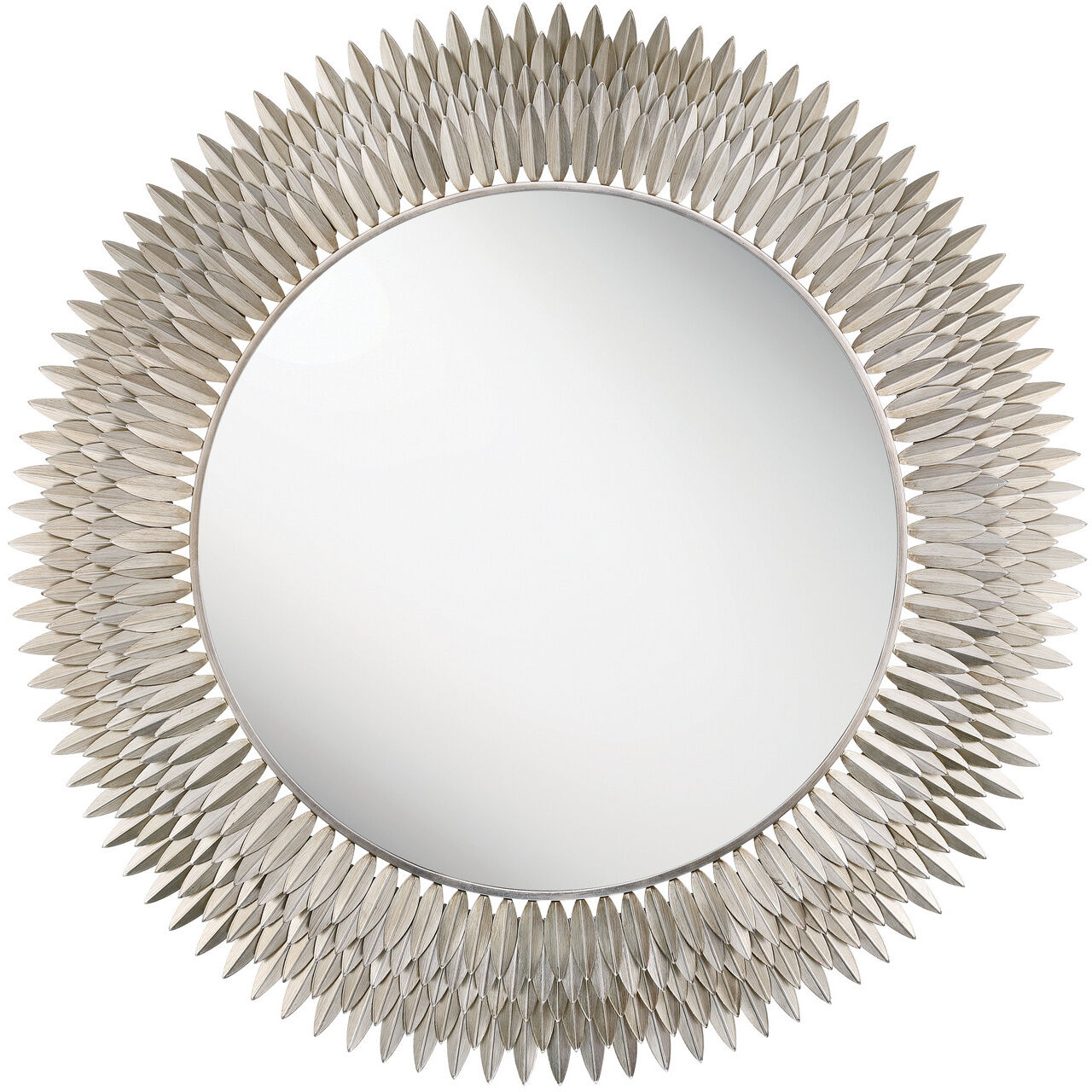 Broche 46.75 X 46.75 inch Antique Silver Mirror