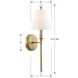 Riverdale Sconce Wall Light in Aged Brass
