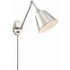 Mitchell 16 inch 60.00 watt Polished Nickel Task Sconce Wall Light