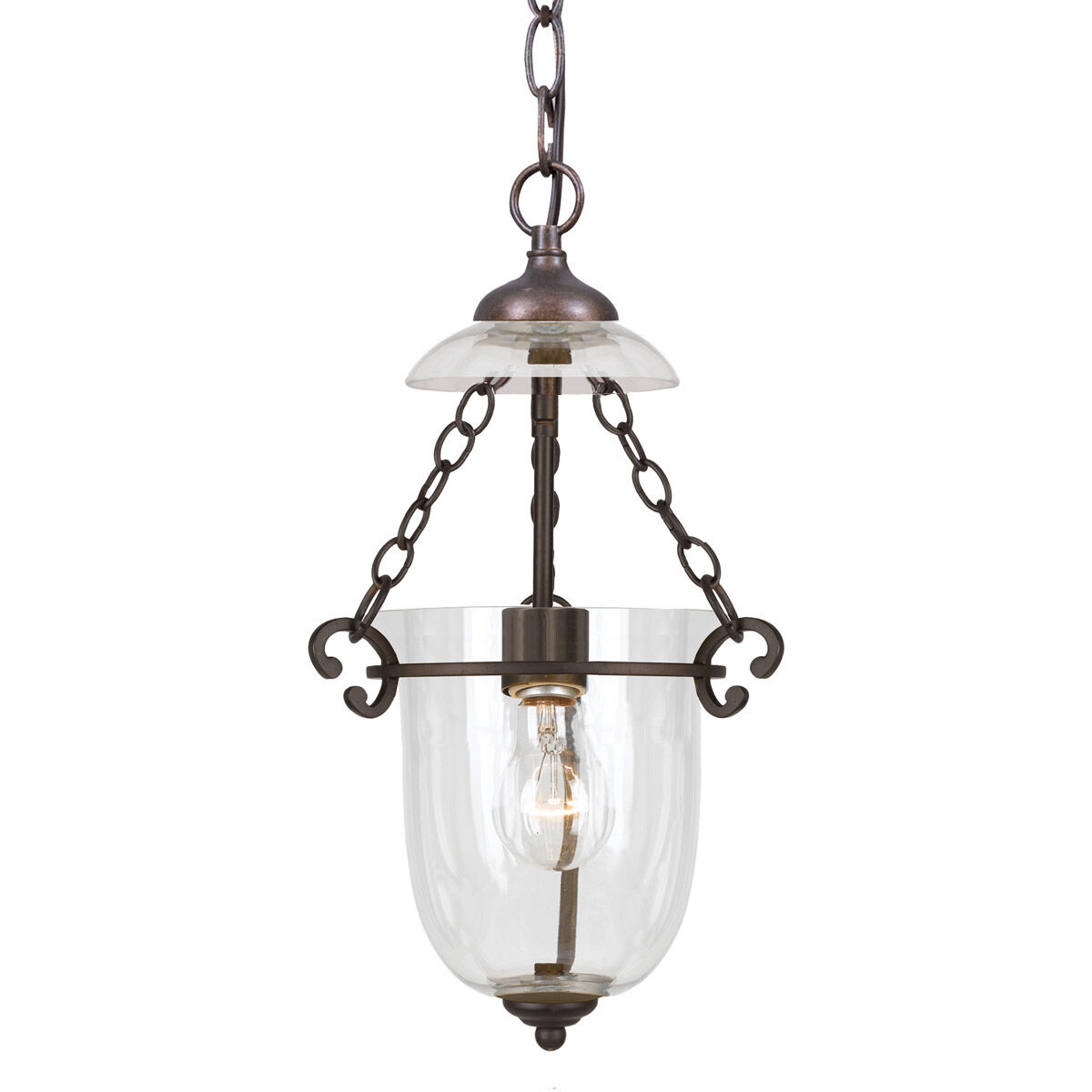Signature 1 Light 10 inch Bronze Umber Pendant Ceiling Light