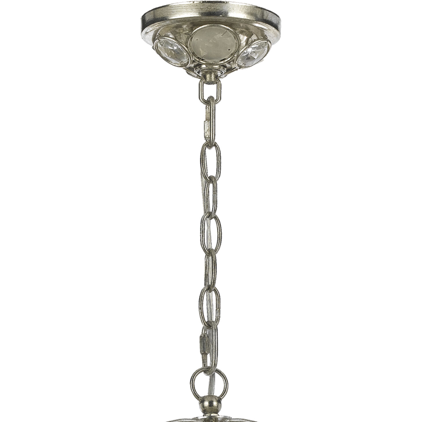 Palla 1 Light 13 inch Antique Silver Chandelier Ceiling Light