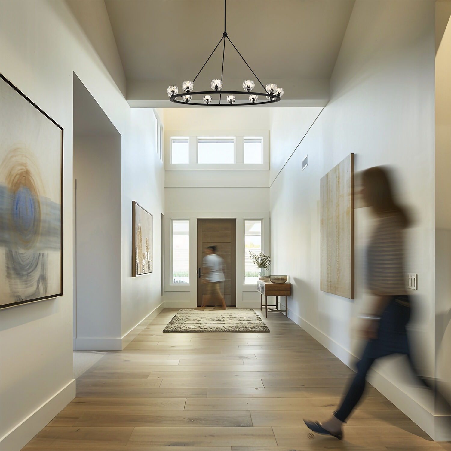 Aragon 12 Light 48 inch Matte Black Chandelier Ceiling Light