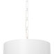 Alston 6 Light 20 inch Matte White/Antique Gold Pendant Ceiling Light in Matte White and Antique Gold