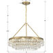Calypso 6 Light 25 inch Vibrant Gold Chandelier Ceiling Light