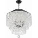 Gabrielle 6 Light 22 inch Matte Black Chandelier Ceiling Light