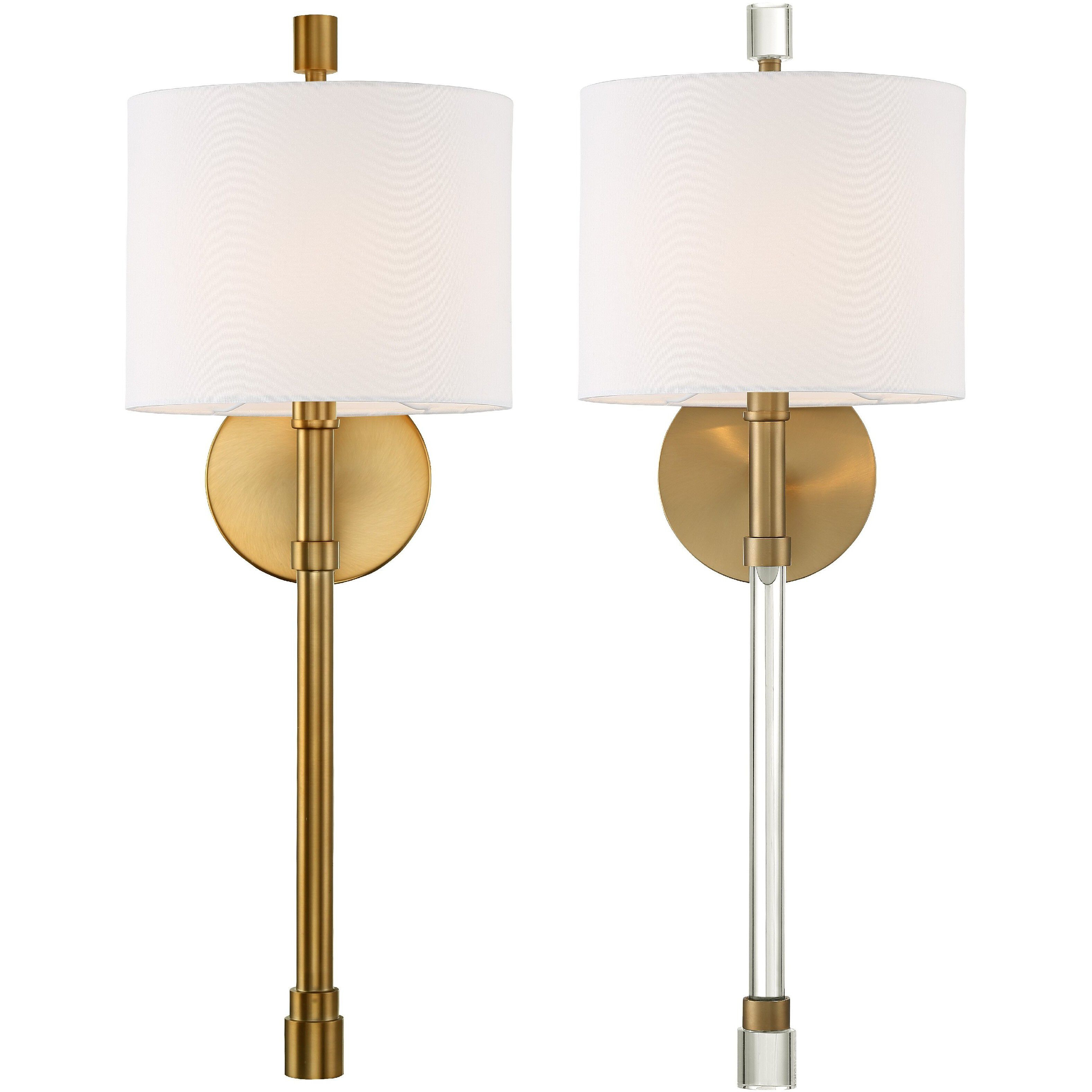 Rachel Bath Sconce Wall Light in Vibrant Gold