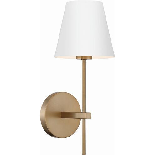 Xavier Sconce Wall Light in Vibrant Gold