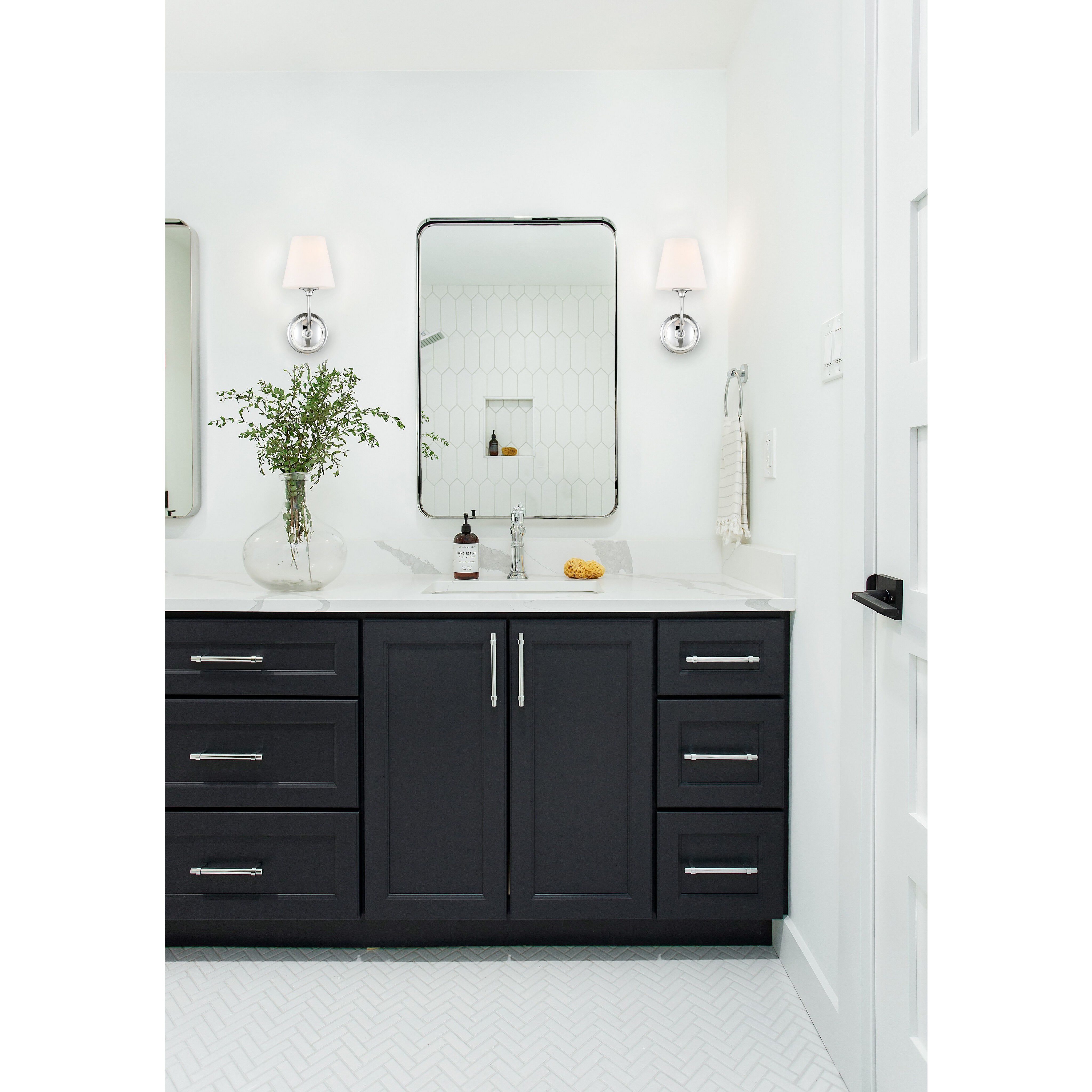 Sylvan Bath Sconce Wall Light in Polished Chrome