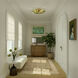 Esme 6 Light 22.5 inch Aged Brass Semi Flush Ceiling Light