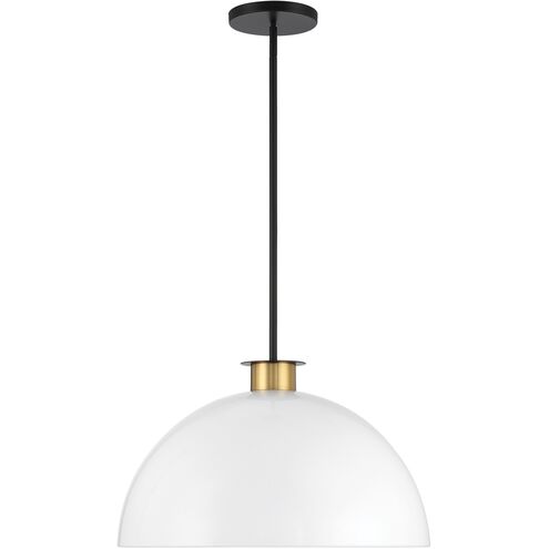 Gigi 1 Light 23.5 inch Black/Aged Brass Pendant Ceiling Light