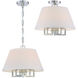 Westwood 5 Light 16 inch Polished Nickel Semi Flush Ceiling Light