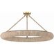 Oakley 1 Light 32 inch Soft Gold Semi Flush Ceiling Light