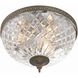 Radley 3 Light 12 inch English Bronze Flush Ceiling Light