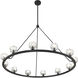 Aragon 12 Light 48 inch Matte Black Chandelier Ceiling Light