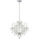 Maria Theresa 6 Light 20 inch Polished Chrome Chandelier Ceiling Light in Clear Hand Cut