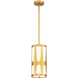 Royston 1 Light 7 inch Antique Gold Mini Pendant Ceiling Light