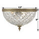 Radley 3 Light 12 inch Olde Brass Flush Ceiling Light