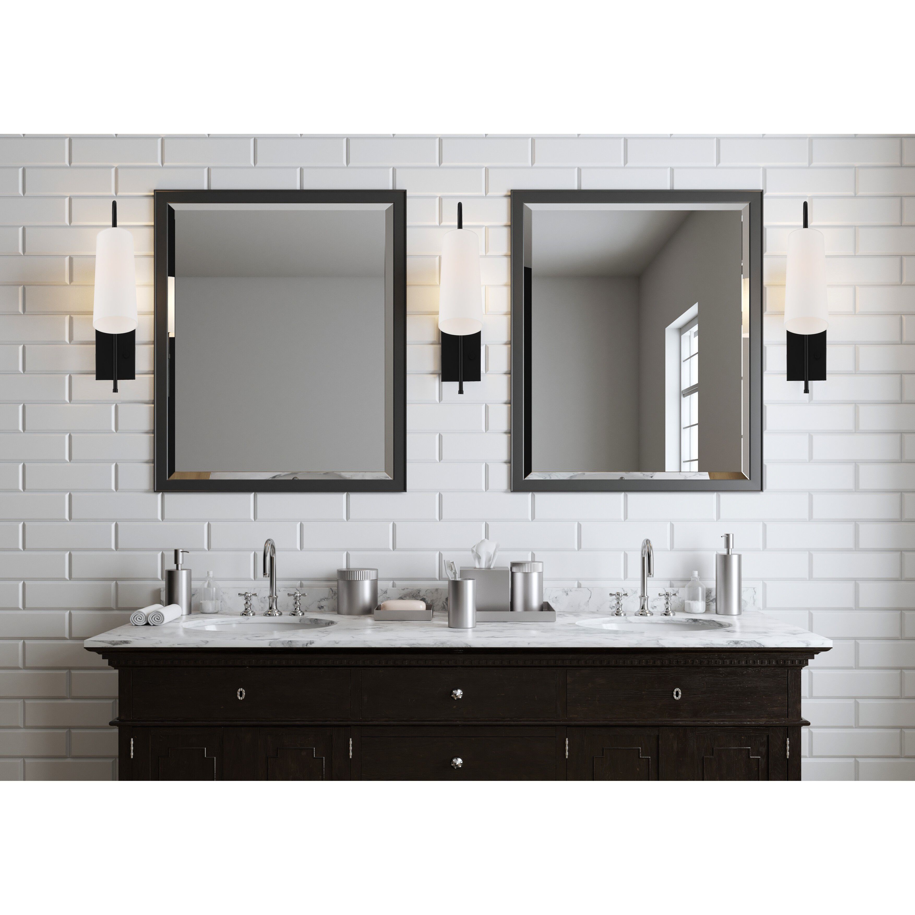 Alexa 13.25 inch 100.00 watt Matte Black Task Sconce Wall Light