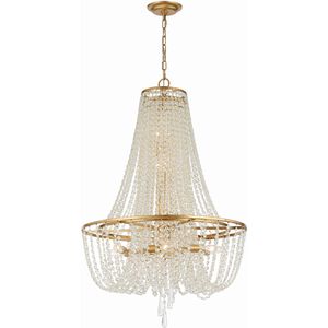 Arcadia 9 Light 24 inch Antique Gold Chandelier Ceiling Light