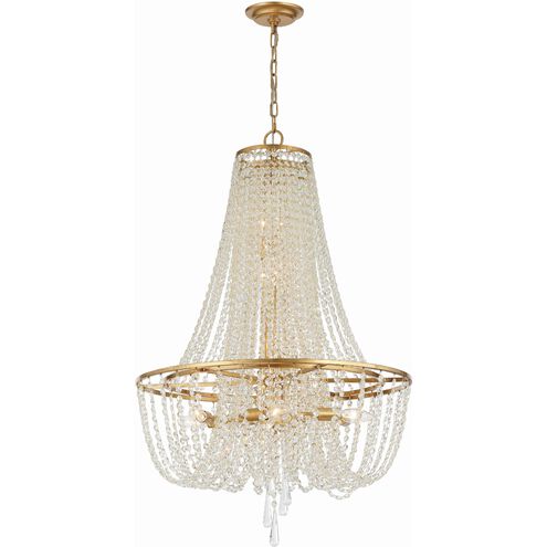 Arcadia 9 Light 24 inch Antique Gold Chandelier Ceiling Light