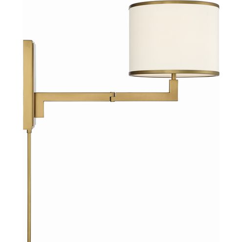Madison 1 Light 10 inch Aged Brass Sconce Wall Light