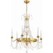 Maizey 6 Light 28 inch Antique Gold Chandelier Ceiling Light
