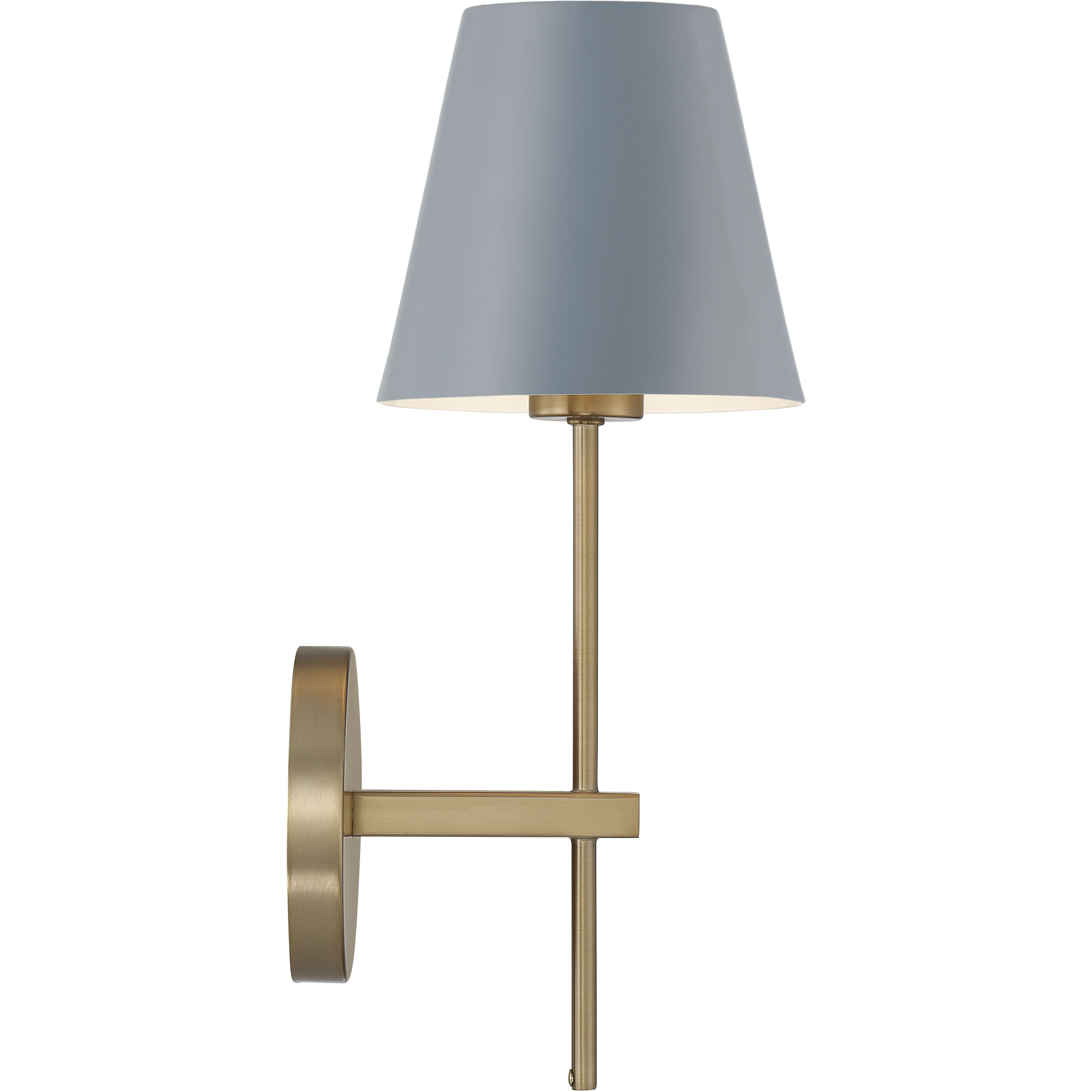 Xavier Bath Sconce Wall Light in Vibrant Gold and Blue