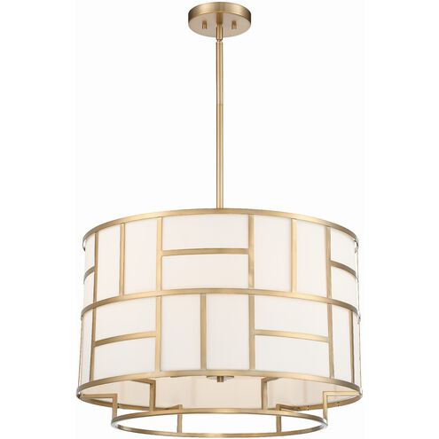 Danielson 6 Light 24.75 inch Vibrant Gold Chandelier Ceiling Light