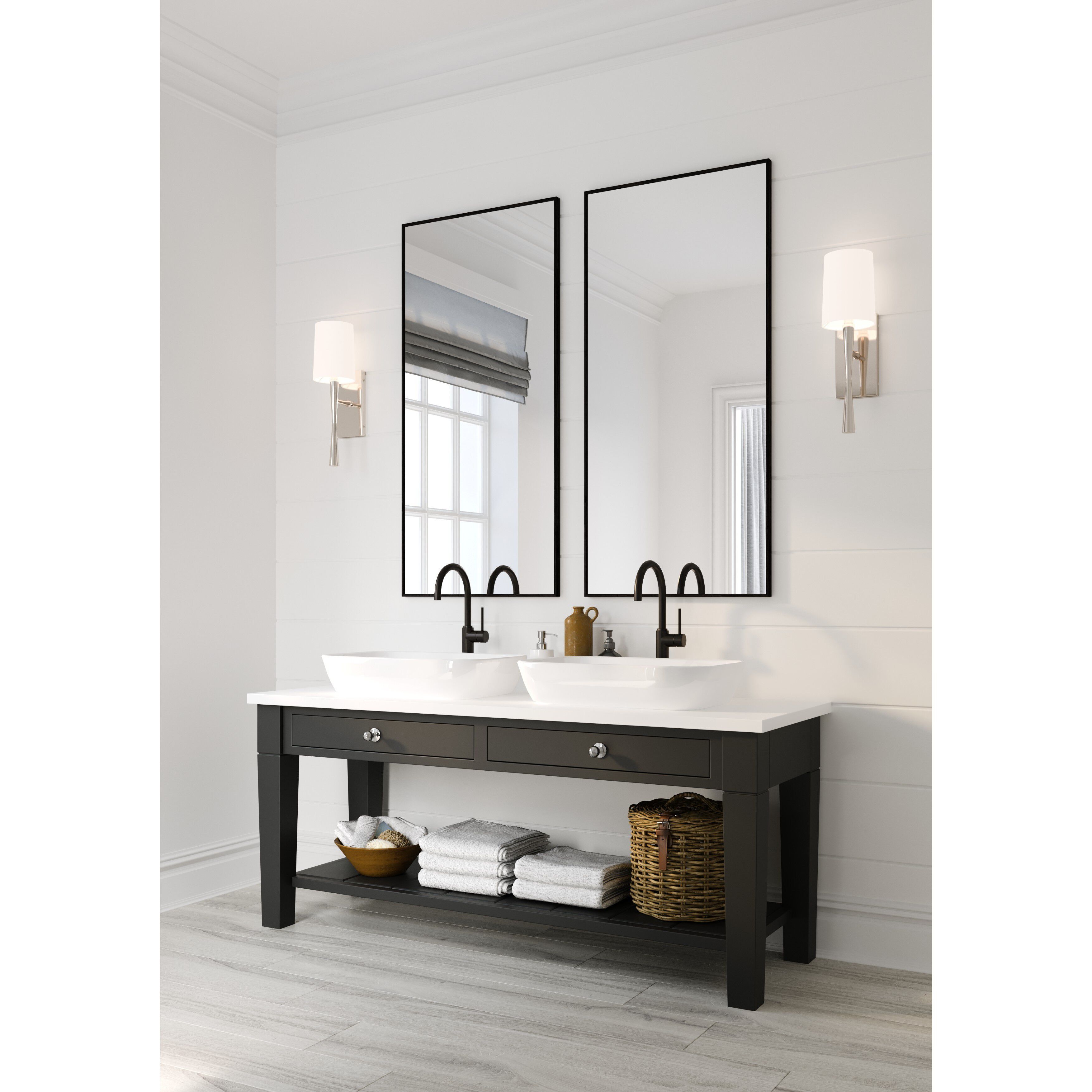 Trenton Bath Sconce Wall Light in Polished Nickel