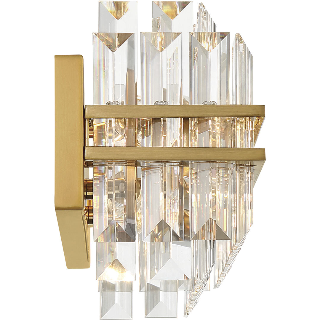 Hayes Bath Vanity Light Wall Light in Aged Brass