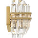 Hayes Sconce Wall Light in Aged Brass